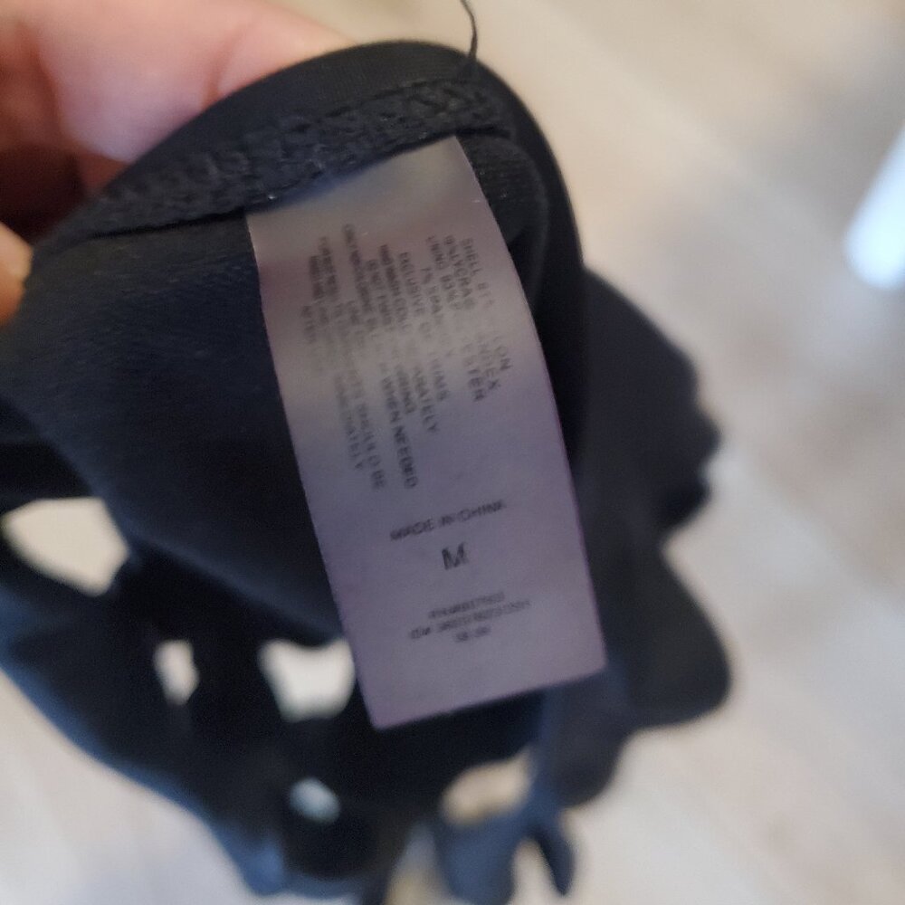Black Halter Monokini with Side Cut Outs | Medium - Picture 2 of 4